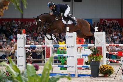 Shane Rose and Virgil finished the CCI5*L at Pau in 3rd place with a total score of 34.6 © Nicolas Hodys