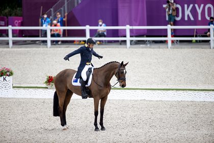 Shane and Virgil at the Tokyo Olympics. Image by Dirk Caremans - Hippo Foto.