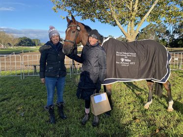 Sophia Hill (right) and Seattle Park, second overall and the best performed OTT in the CCI3*S.  Image courtesy of Ballarat International Horse Trials.