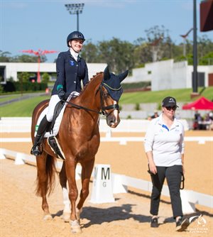 Stella Barton and Lord Larmarque. Image by Jo Jennings for Equestriabn Australia