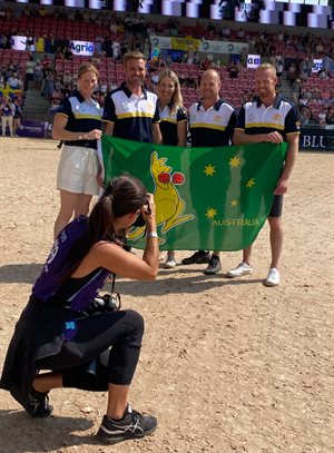 The Australian jumping team. © Claudia Keech