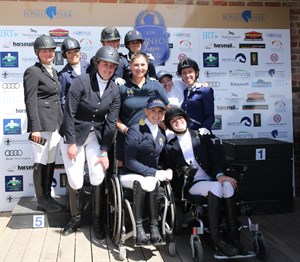 The Para Dressage team at the Boneo Classic. © Berni Saunders