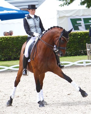 The pair looking great in the warm up at Aachen © Roger Fitzhardinge