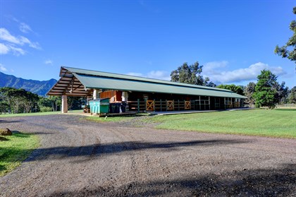 The stable block is open and airy.