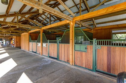The stables.