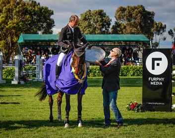 Tim Boland and Menlo Park, winners of the CCI3*L - © EQ Life