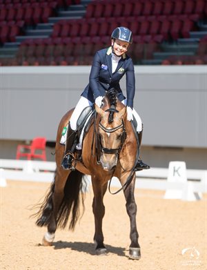 Victoria Davies and Celere. Image by Jo Jennings for Equestrian Australia