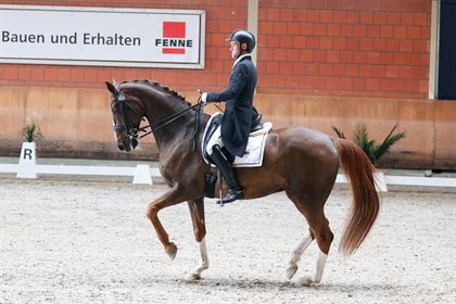 Warwick McLean and Sir Heinrich, competing at Wickrath. © LL Photo (Supplied by Warwick McLean)