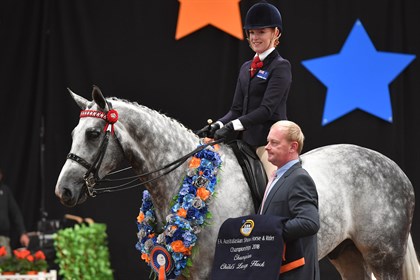 Winner of the Childs Large Hack Rolex II ridden by Kaitlin Labahn-Meyland representing Victoria - © Derek O’Leary