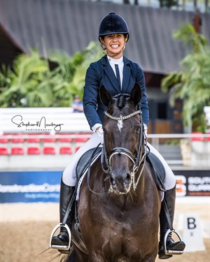 Winners are grinners - Grace Kay came away with a 1st and 5th place in the Kohnke’s Own Medium 4B Open. © Stephen Mowbray