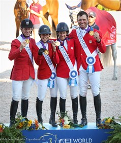 Winning Show Jumping Team USA